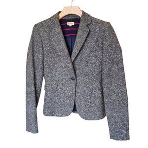 Women's CREMIEUX Tweed Elbow Patch Blazer sz 0